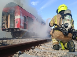 تمرين إطفاء مُحاكى في حيفا يتسبب بدخان كثيف دون خطر على السكان