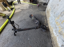 حيفا: اشتعال سكوتر كهربائي داخل مبنى سكني