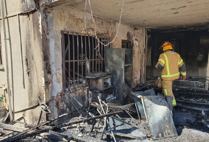 تصوير : خدمات الإطفاء والإنقاذ