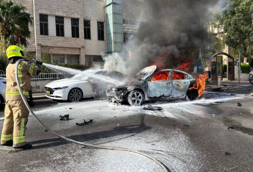 حيفا: انفجار سيارة في شارع تساهل والشرطة تحقق