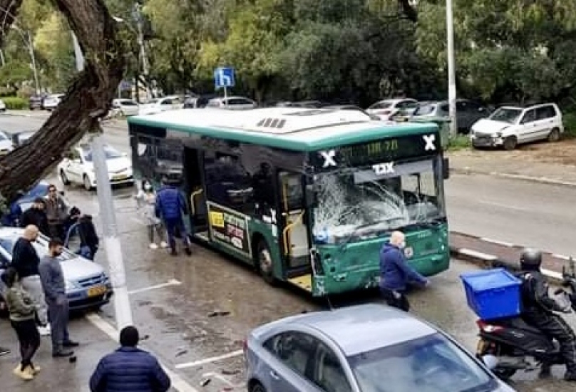 حادث طرق في شارع اللنبي حيفا